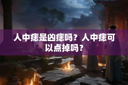 人中痣是凶痣吗？人中痣可以点掉吗？