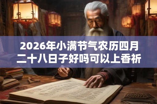 2026年小满节气农历四月二十八日子好吗可以上香祈福吗？