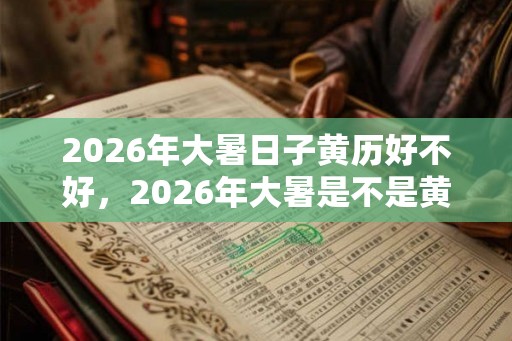 2026年大暑日子黄历好不好，2026年大暑是不是黄道吉日？