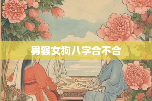 男猴女狗八字合不合