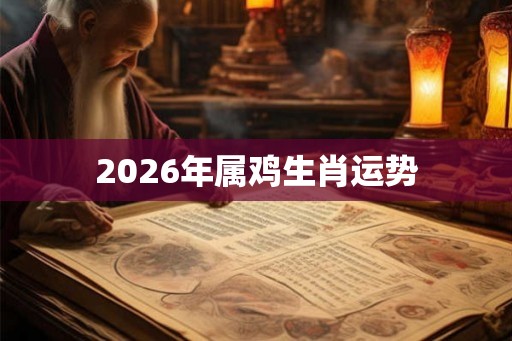 2026年属鸡生肖运势