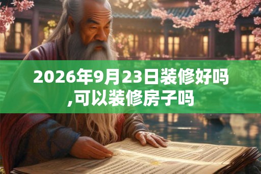 2026年9月23日装修好吗,可以装修房子吗 2026年9月23日装修好吗,可以装修房子吗
