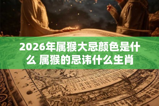 2026年属猴大忌颜色是什么 属猴的忌讳什么生肖