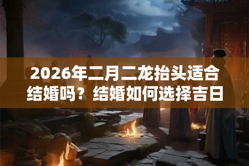 2026年二月二龙抬头适合结婚吗？结婚如何选择吉日？