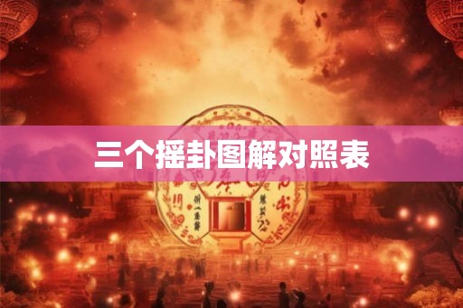 三个摇卦图解对照表