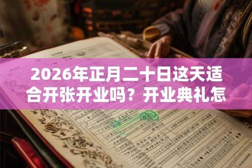 2026年正月二十日这天适合开张开业吗?开业典礼怎么办? 2026年正月二十日这天适合开张开业吗?开业典礼怎么办?