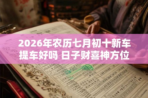 2026年农历七月初十新车提车好吗 日子财喜神方位