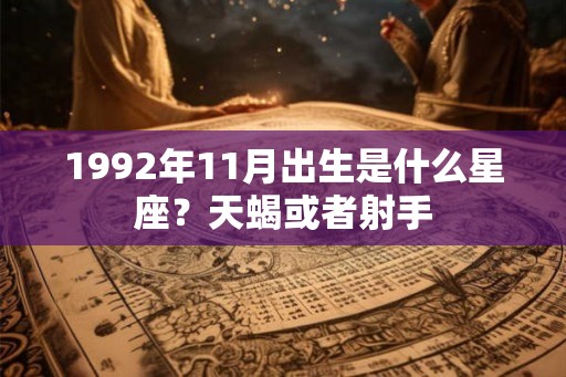 1992年11月出生是什么星座?天蝎或者射手 1992年11月出生是什么星座?天蝎或者射手