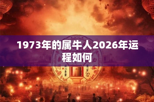 1973年的属牛人2026年运程如何