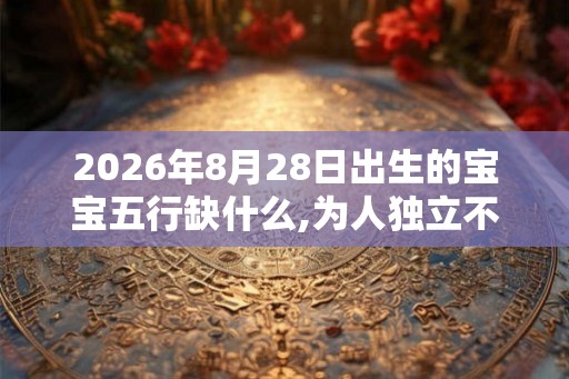2026年8月28日出生的宝宝五行缺什么,为人独立不服输