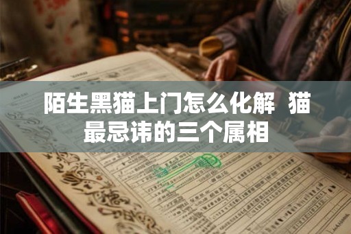 陌生黑猫上门怎么化解  猫最忌讳的三个属相