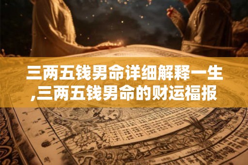 三两五钱男命详细解释一生,三两五钱男命的财运福报