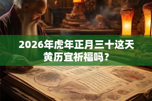 2026年虎年正月三十这天黄历宜祈福吗？