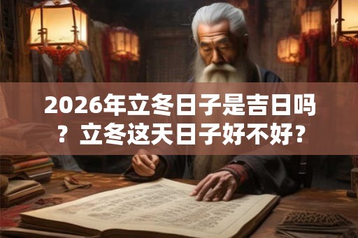 2026年立冬日子是吉日吗?立冬这天日子好不好? 2026年立冬日子是吉日吗?立冬这天日子好不好?