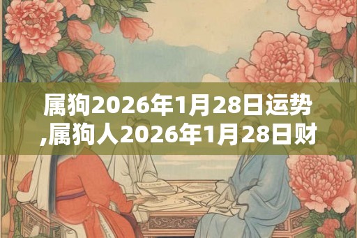 属狗2026年1月28日运势,属狗人2026年1月28日财运,生肖狗2026年1月28日运势