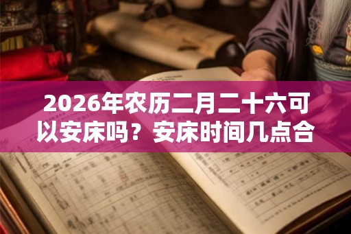 2026年农历二月二十六可以安床吗？安床时间几点合适？