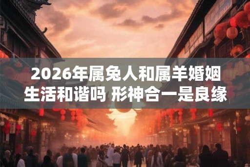 2026年属兔人和属羊婚姻生活和谐吗 形神合一是良缘