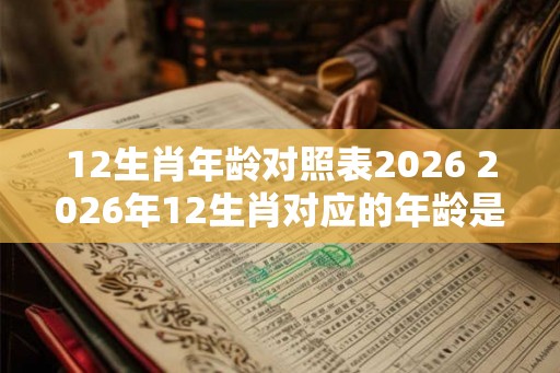 12生肖年龄对照表2026 2026年12生肖对应的年龄是多少