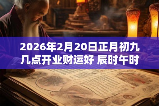 2026年2月20日正月初九几点开业财运好 辰时午时时运提升