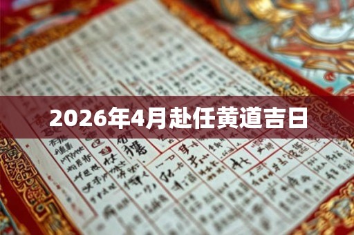 2026年4月赴任黄道吉日