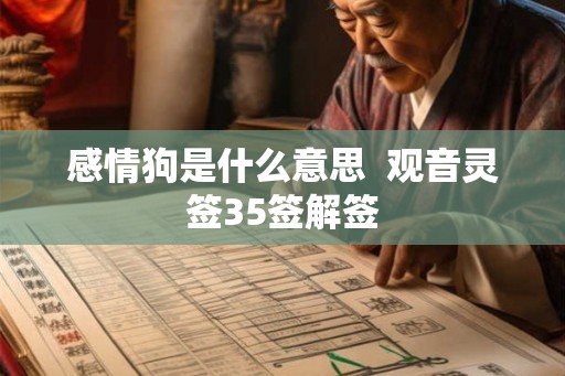 感情狗是什么意思  观音灵签35签解签