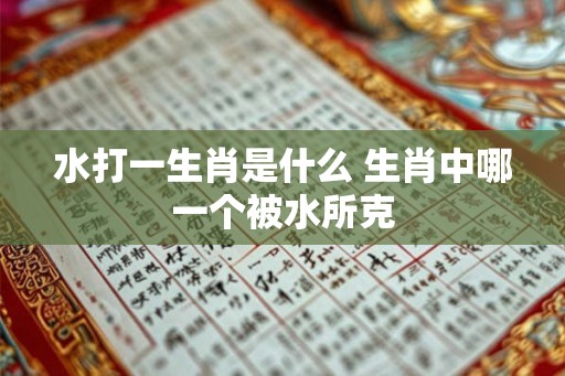 水打一生肖是什么 生肖中哪一个被水所克