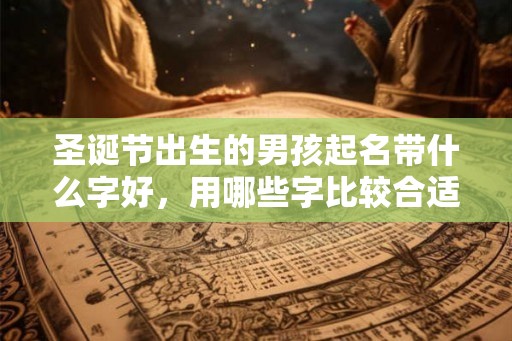 圣诞节出生的男孩起名带什么字好，用哪些字比较合适