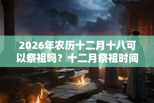 2026年农历十二月十八可以祭祖吗？十二月祭祖时间推荐