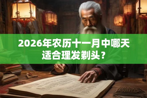 2026年农历十一月中哪天适合理发剃头？