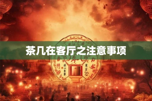 茶几在客厅之注意事项