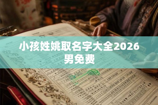 小孩姓姚取名字大全2026男免费