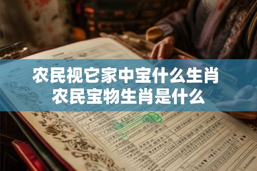 农民视它家中宝什么生肖 农民宝物生肖是什么