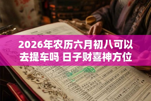 2026年农历六月初八可以去提车吗 日子财喜神方位
