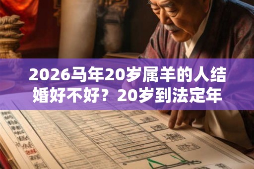 2026马年20岁属羊的人结婚好不好？20岁到法定年龄了吗？