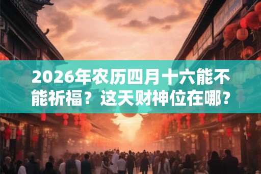 2026年农历四月十六能不能祈福?这天财神位在哪? 2026年农历四月十六能不能祈福?这天财神位在哪?