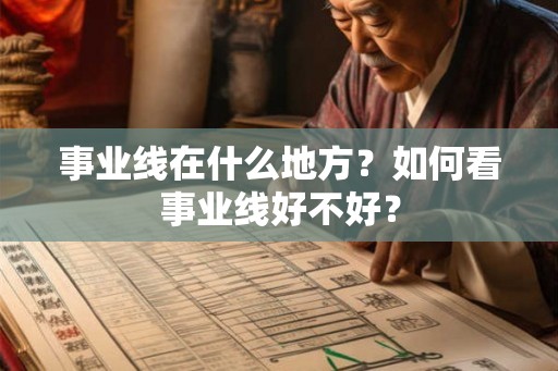 事业线在什么地方？如何看事业线好不好？