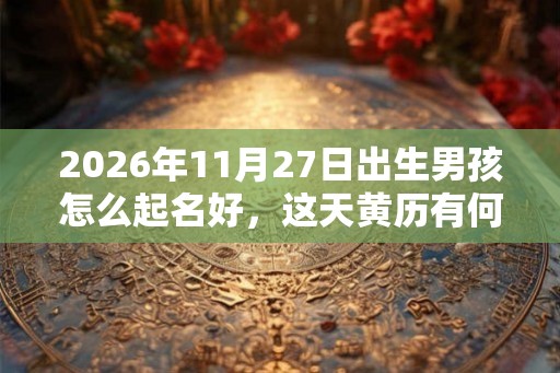 2026年11月27日出生男孩怎么起名好，这天黄历有何宜忌？