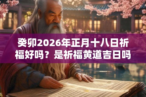 癸卯2026年正月十八日祈福好吗？是祈福黄道吉日吗？