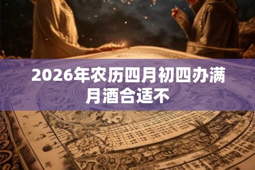 2026年农历四月初四办满月酒合适不