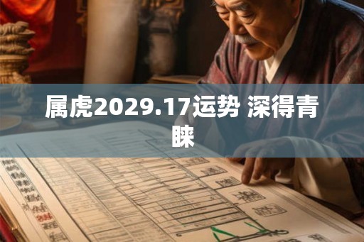 属虎2029.17运势 深得青睐