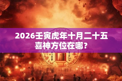 2026壬寅虎年十月二十五喜神方位在哪？