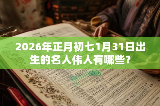 2026年正月初七1月31日出生的名人伟人有哪些？
