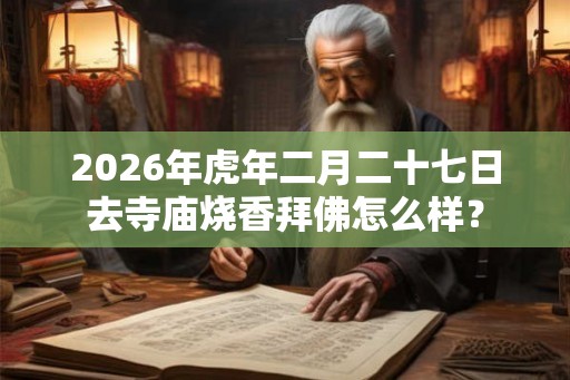 2026年虎年二月二十七日去寺庙烧香拜佛怎么样？