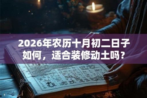 2026年农历十月初二日子如何，适合装修动土吗？