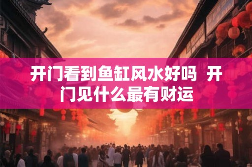 开门看到鱼缸风水好吗  开门见什么最有财运