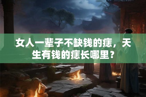 女人一辈子不缺钱的痣，天生有钱的痣长哪里？