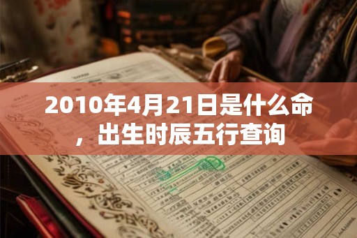 2010年4月21日是什么命,出生时辰五行查询 2010年4月21日是什么命,出生时辰五行查询
