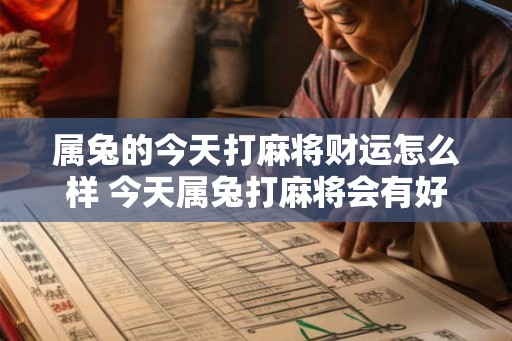 属兔的今天打麻将财运怎么样 今天属兔打麻将会有好运吗