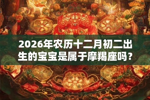 2026年农历十二月初二出生的宝宝是属于摩羯座吗? 2026年农历十二月初二出生的宝宝是属于摩羯座吗?