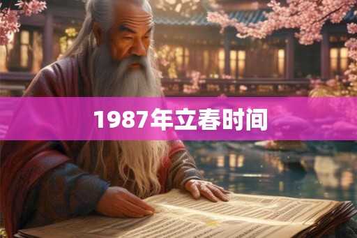 1987年立春时间